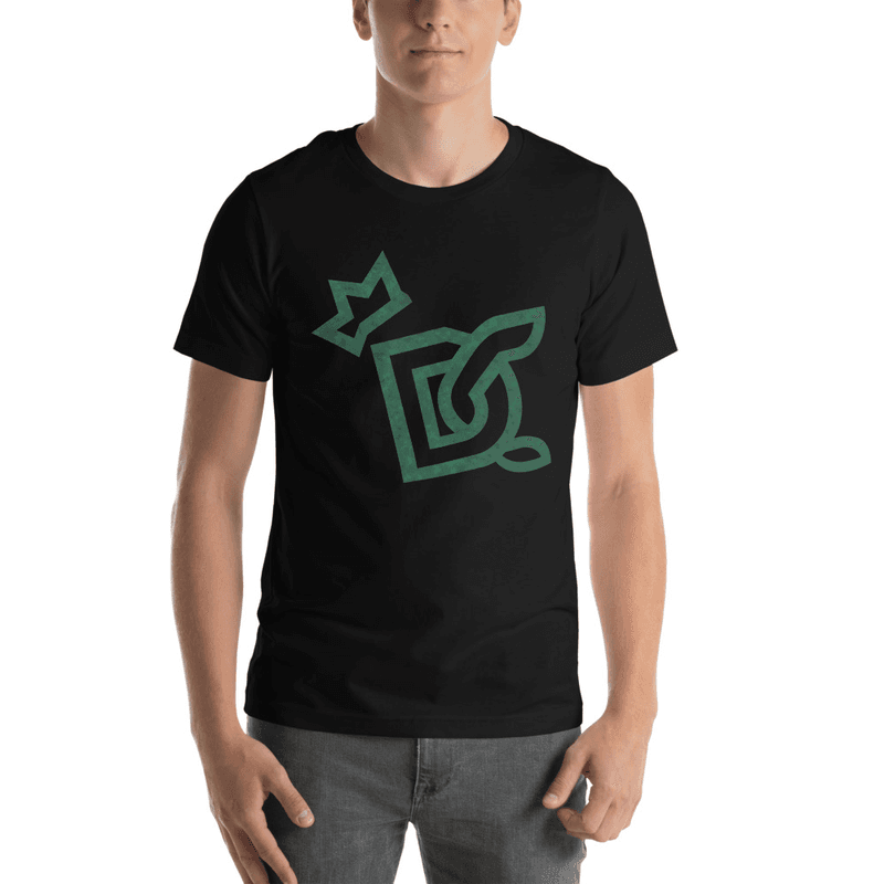 Dominion Cues Green Shadow Tee - Black