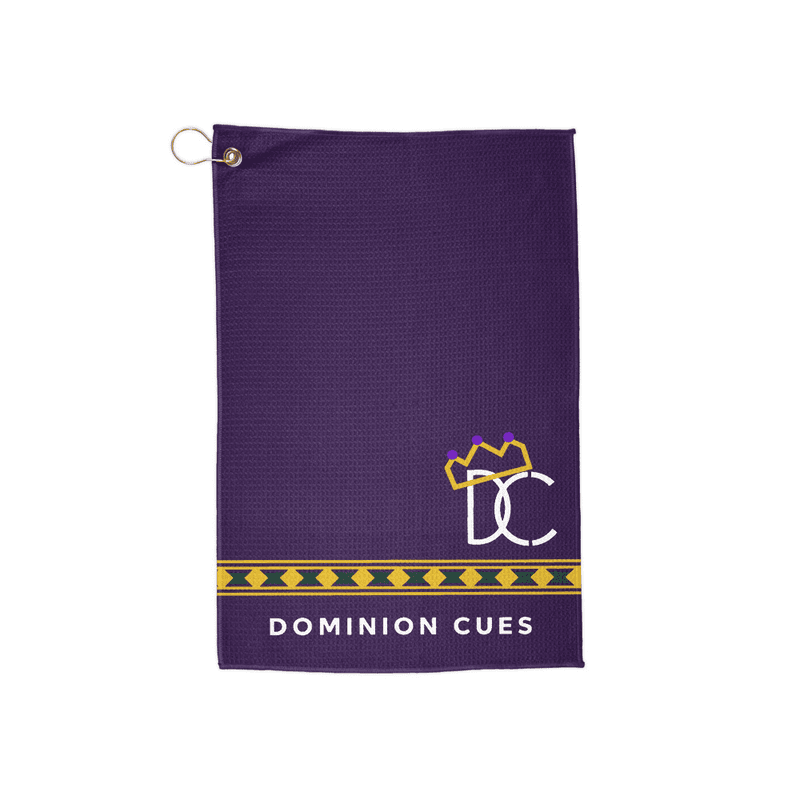 Dominion Cues Purple Ringwork Cue Towel